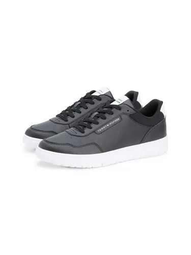 Tommy Hilfiger BASKET CORE LITE LTH Sneaker Freizeitschuh, Halbschuh, Schnürschuh mit Logo an der Schuhzuge