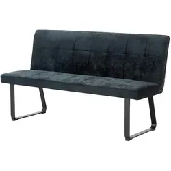 byLIVING Bank TALEA - Gepolsterte Sitzbank 160 cm - Esszimmer Sitzbank mit modernem Design und hoher Sitzkomfort dank Nosagfederung. Robuster dunkelgrauer Webstoff und einfach zu montieren.