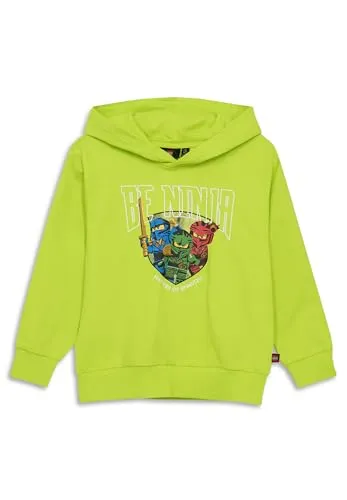 LEGO NINJAGO Kapuzenpullover für Kinder – LWSAKU 601 in Limettengrün