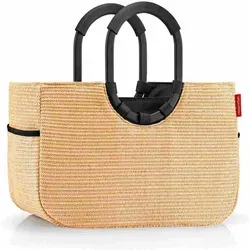 reisenthel Umhängetasche loopshopper M Raffia Black - Einkaufstaschen & Einkaufstrolleys - stilvolle und nachhaltige Umhängetasche mit großem Stauraum und herausnehmbarer Innentasche für wichtige Kleinteile.