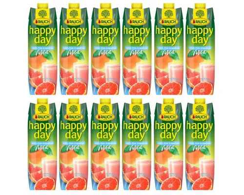 Rauch Happy Day Pink Grapefruit mit Fruchtfleisch 1000ml 12er Pack - Erfrischendes Getränk mit fruchtigem Geschmack, ideal für gesellige Anlässe. Genießen Sie den vollen Genuss der Pink Grapefruit in praktischen 12er Packungen.