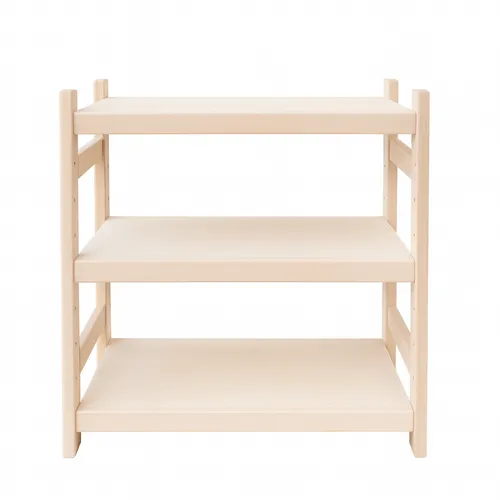 Holzregal Buche 3 Böden 70×43×60 cm (B×T×H) stapelbar modular robust