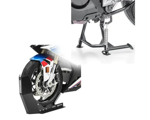 ConStands Motorradheber Set Hauptständer + Transportständer S1 - Praktisches Motorradheber Set für sicheres Abstellen und Transportieren, ideal für Werkstatt und unterwegs.