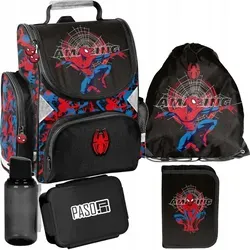 Schulrucksack SPIDERMAN Mega-Set 5 Teile