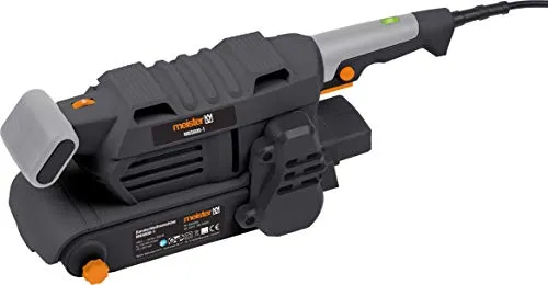 Meister Bandschleifer 600 W, MBS600-1 - Effizientes Schleifen mit Staubabsaugung - Schleifmaschine für grobes Abschleifen von Holz, Kunststoff & Metall. Mit vorwahlbarer Drehzahl und stufenloser Regulierung für optimale Anpassung an Materialien.