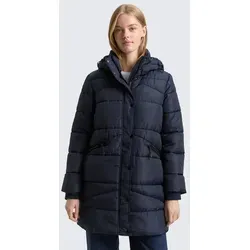 TOM TAILOR Denim Damen Puffer Parka mit Abnehmbarer Kapuze - Sky Captain Blue, XL - Funktionsjacke aus 100% recyceltem Polyester, mit abnehmbarer Kapuze und Fleece-Innenfutter für optimalen Kälteschutz und Komfort.