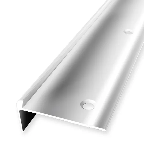 Küberit Treppenkantenprofil 21 x 48 x 2500 mm aus Aluminium - Hochwertiges Treppenkantenprofil in Grau, ideal für alle Zimmer. Mit versenkter Bohrung und luftfeuchtigkeitsbeständig. Perfekt für einen modernen Look und sichere Treppenverkleidung.