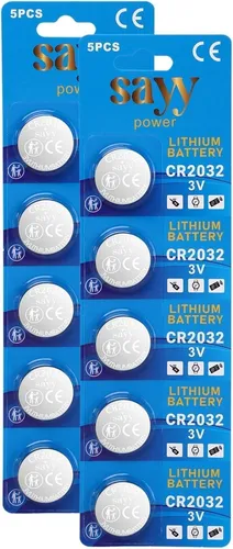 SAYY 10 X CR2032 3V Lithium Batterie Mehr Power CR 2032 Knopfzellen Batterien Medizinische, Elektronischen Kleingeräten, Autoschlüssel Knopfzelle