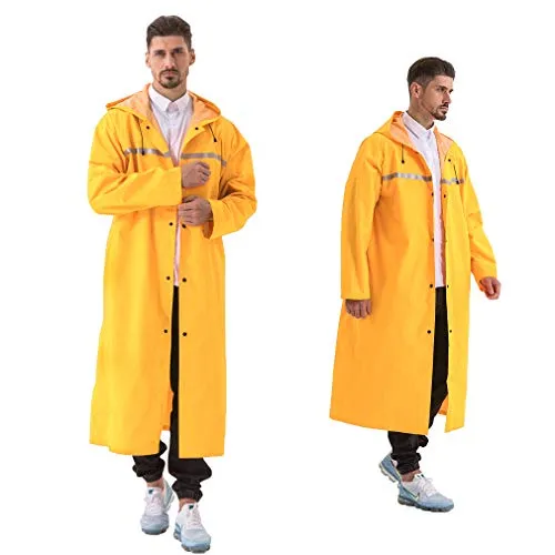 Pahajim Wasserdicht Regenponcho für Erwachsene - Atmungsaktiver Regenmantel für Damen und Herren, 100% wasserdicht und ideal für Outdoor-Aktivitäten wie Wandern und Radfahren. Leicht und wiederverwendbar, perfekt für plötzliche Regenschauer.
