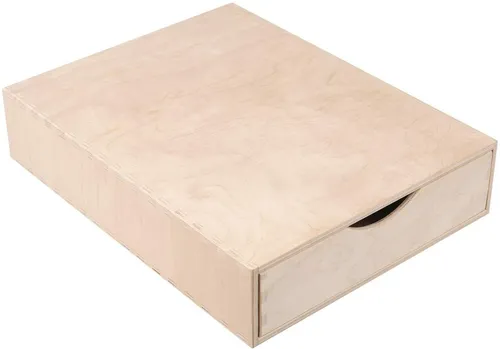 Creative Deco Schubladenbox Mini-Kommode für Kleinigkeiten in beige von CREATIV DEKO