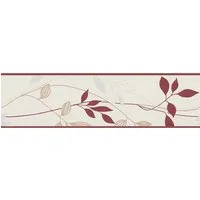 Produktbild A.S. Création Vliesbordüre mit Blumen in Rot und Creme