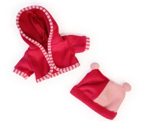 Bayer Design 83060AA Kleidung für Puppen Circa 30 cm, Jäckchen mit Mütze, Puppenzubehör