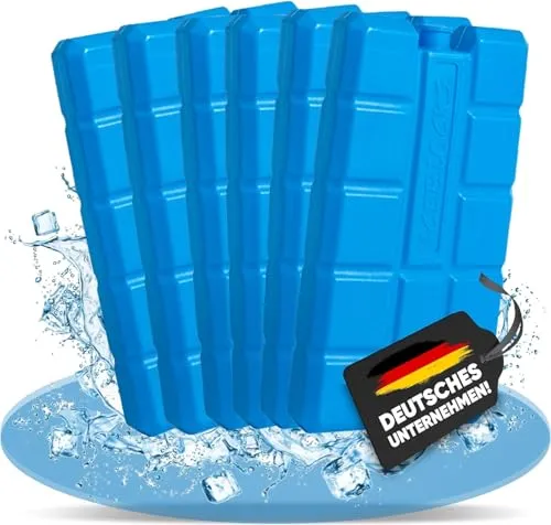 NEMT 6 Stück 400 ml Kühlakkus Kühlelemente für Kühltasche oder Kühlbox bis 20 h Kühlpack Kühlakku