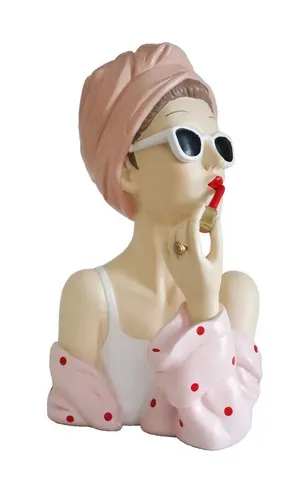 le petit Dekofigur elegante Dame Büste im Art Deco Stil