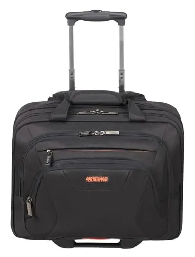 American Tourister AT Work - 15.6 Zoll Laptoptasche mit Rollen - Laptop-Trolley mit 2 Rollen, 22 L Volumen und Smart Sleeve für einfache Handhabung. Ideal für unterwegs und perfekt für 15.6