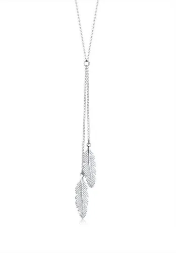 Produktbild Elli Y-Kette mit Anhänger Feder aus 925 Silber