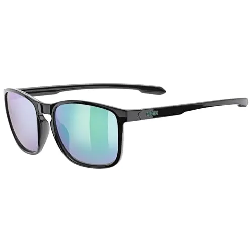 Uvex LGL 52 Sonnenbrille - Schwarz - One Size - Sportbrille mit UV-Schutz und kratzfester Scheibe, ideal für aktive Outdoor-Aktivitäten