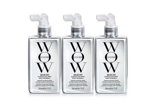 COLOR WOW Haarspray Anti Frizz Spray Glanzspray Wow Dream Coat Hair Hitzeschutz für Haare, 3-tlg., Haarpflege, Hitzeschutz, Haarspray