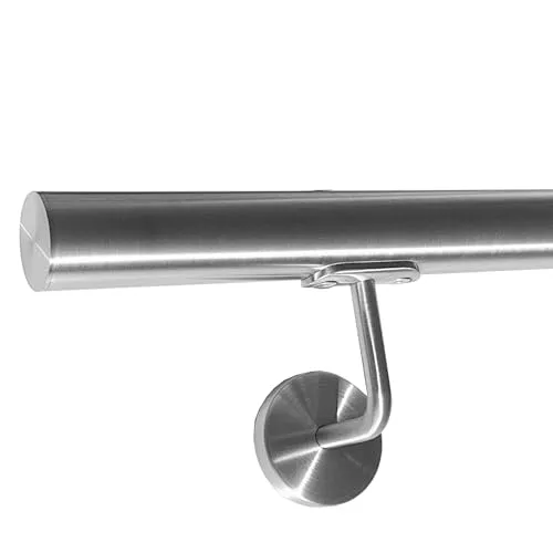 BASIT Edelstahl Handlauf 200 cm für Treppengeländer