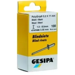 Gesipa Mini-Pack PolyGrip Alu/Stahl 3,2 x 8 von GESIPA