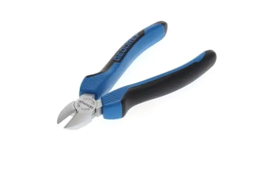 GEDORE Seitenschneider für mittelharten Draht bis 1,6 mm, schwedisch, Antirutsch-Griff, gehärtet, Länge 160 mm, 8314-160 JC