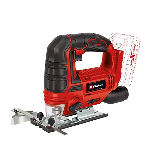 Einhell Akku-Stichsäge TC-ST 18 Li-Solo - Sägen: Leistungsstarke 18V Akku-Stichsäge mit Pendelhubfunktion und werkzeuglosem Sägeblattwechsel – ideal für präzise Schrägschnitte bis 45°.