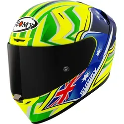 Suomy Motorradhelm SR-GP Evo Top Racer E06 - Rennhelm für Höchstleistung - Motorradhelme mit herausragender Aerodynamik, optimalem Sichtfeld und effizienter Belüftung. Der SR-GP Evo ist ideal für Rennfahrer und bietet ein Antibeschlagsystem sowie ein hypoallergenes Innenfutter.