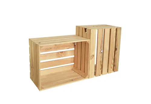 CHICCIE Holzkiste Noa Natur 50x40x30 in beige von Chiccie