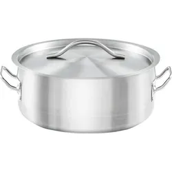 Produktbild Kochtopf mit Deckel, Serie ONSET, Ø 200 mm, Höhe 70 mm, 2,2 L - Silber