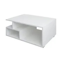 VCM Holz Couchtisch Sulas Weiß
