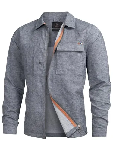 Indicode Langarmhemd INEuron braun XXL - Business- & Abendmode für Herren, atmungsaktives Langarmhemd aus 83% Baumwolle und 16% Leinen, ideal für einen eleganten und komfortablen Look.
