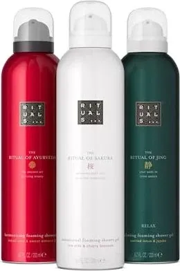 Rituals - The Ritual Of Sakura Duschschaum 200ml - Erlebe den luxuriösen Duschschaum von Rituals, angereichert mit Bio-Reismilch und Kirschblüten. Verwandle dein Duscherlebnis in eine entspannende Auszeit mit zartem Blütenduft. Ideal für tägliche Pflege und Wohlbefinden.