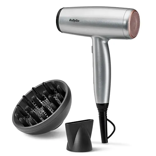 BaByliss D580DE Cosmos Dryer Haartrockner 2100 W - Haartrockner mit 2100 W, 3 Temperatur- und 2 Geschwindigkeitsstufen für schnelles Trocknen und Styling, ideal für Damen.