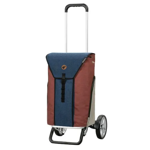 Andersen Einkaufstrolley Alu Star Shopper, 50 l - Einkaufstrolley mit Kühltasche, Reflektoren und einem leichten Aluminium Gestell – ideal für komfortable und sichere Shoppingtouren.