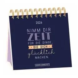 Tischkalender 2026 Nimm dir Zeit - Alben - Inspirierender Tischkalender für 2026, der dich täglich daran erinnert, dir Zeit für das Wesentliche zu nehmen.