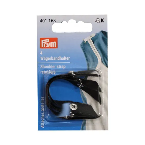 J3 Prym Trägerbandhalter schwarz 4 Stück BH-Träger 401168