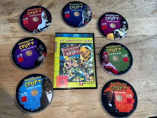 Horror Blu-ray Box: Geschichten aus der Gruft 7BD - Kultige Horror-Fernsehserie in einer hochwertigen Box. UNCUT-Version mit Bonus-Material und Dolby Digital 2.0 – ideal für Fans des Genres!