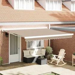 vidaXL Markisen-Ersatzstoff Beige 400 × 300 cm von vidaXL