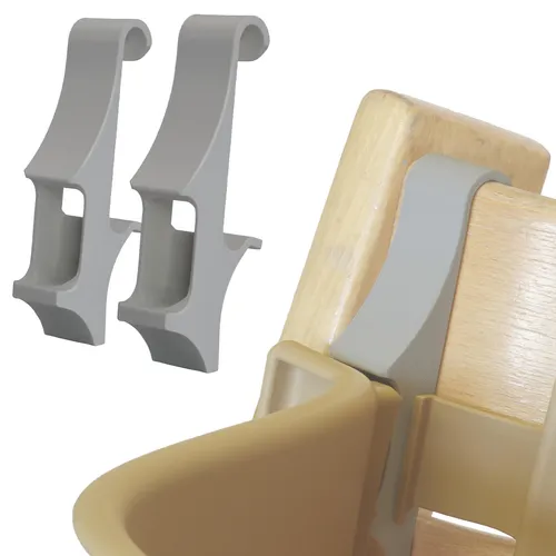 Adapter für altes Modell des Tripp Trapp Stuhls – Verbindet das Babyset mit dem alten Modell – Vor 2003 – Einfache Klemmbefestigung - Grau