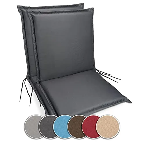 sunnypillow 2er Set Gartenstuhlauflagen | 100 x 50 | extra dick 9cm - Polster für Stühle & Sessel – Hochwertige, wasserdichte Auflagen für Garten- und Küchenstühle, bieten höchsten Komfort und modernes Design.