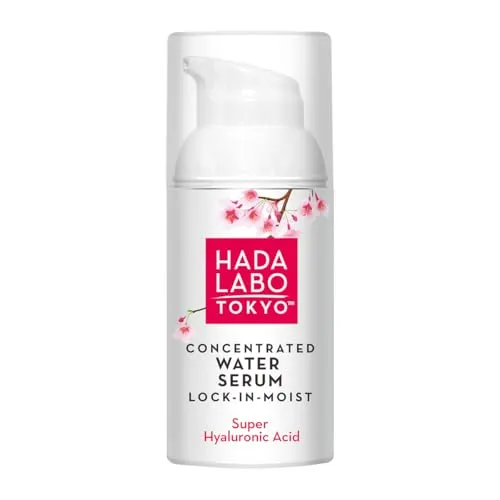 Hada Labo Tokyo White Concentrated Water Lock-in-Moist 30 ml - Hyaluron Serum Gesicht - Hyaluron Serum Hochdosiert - Hält die Haut Feucht