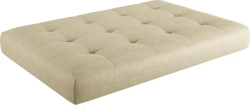 sunnypillow Palettenkissen Verona gesteppt 120x60x15cm Ecru - Bequemes Palettenkissen