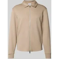 SELECTED HOMME Sweatjacke SLHManuel - Beige M - Herren-Sweatjacke aus weichem Sweatstoff, ideal für lässige Looks mit einem zeitlosen Unicolor-Design und praktischem Reißverschluss.