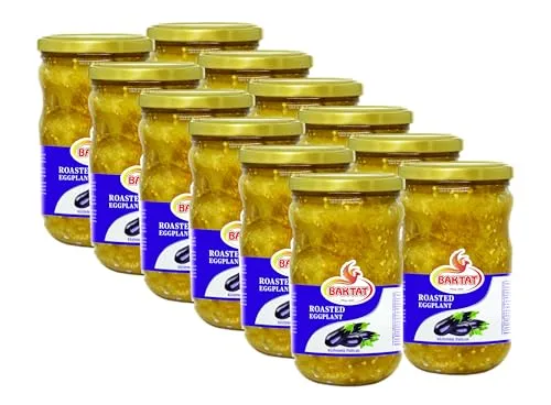 BAKTAT 630g - Geröstete Auberginen (Közlenmis Patlican) - Lebensmittelabteilung: Haltbare Lebensmittel, köstlich geröstet und perfekt als Beilage oder für mediterrane Gerichte.