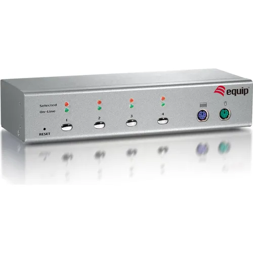 Produktbild equip Desktop KVM Switch: 4 Port, VGA (331504)