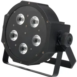Showlite FLP-5x8W Flatline Panel LED Scheinwerfer RGBW - Licht & Bühne, leistungsstarker 5 x 8 Watt LED Scheinwerfer mit RGBW Farbmischung für kreative Lichtshows, ideal für Events und Bühnenauftritte.