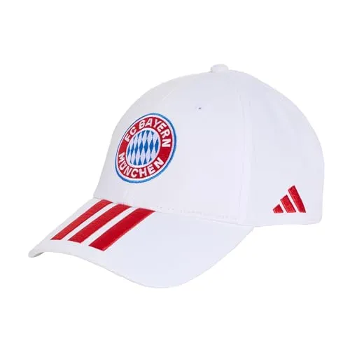 adidas Unisex FC Bayern München Cap, Weiß/Rot, M-L