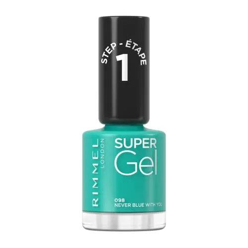 Rimmel London Super Gel Nagellack, 98, Never Blue With You, 12 ml