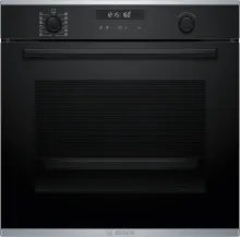 Bosch HBG278BB3 Pyrolyse Backofen Schwarz - Vielseitig und Selbstreinigend - Backofen mit 10 Funktionen und 30 Automatikprogrammen, Pyrolyse-Selbstreinigung und 3D Heißluft für perfekte Ergebnisse auf bis zu 3 Ebenen.