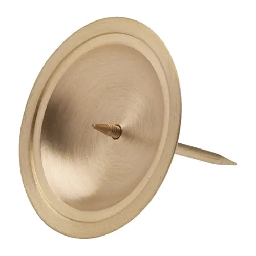 NKlaus Kranzteller Ø7cm Messing Gold matt Untersetzer Untertasse Kerzenhalter Tablett 10653